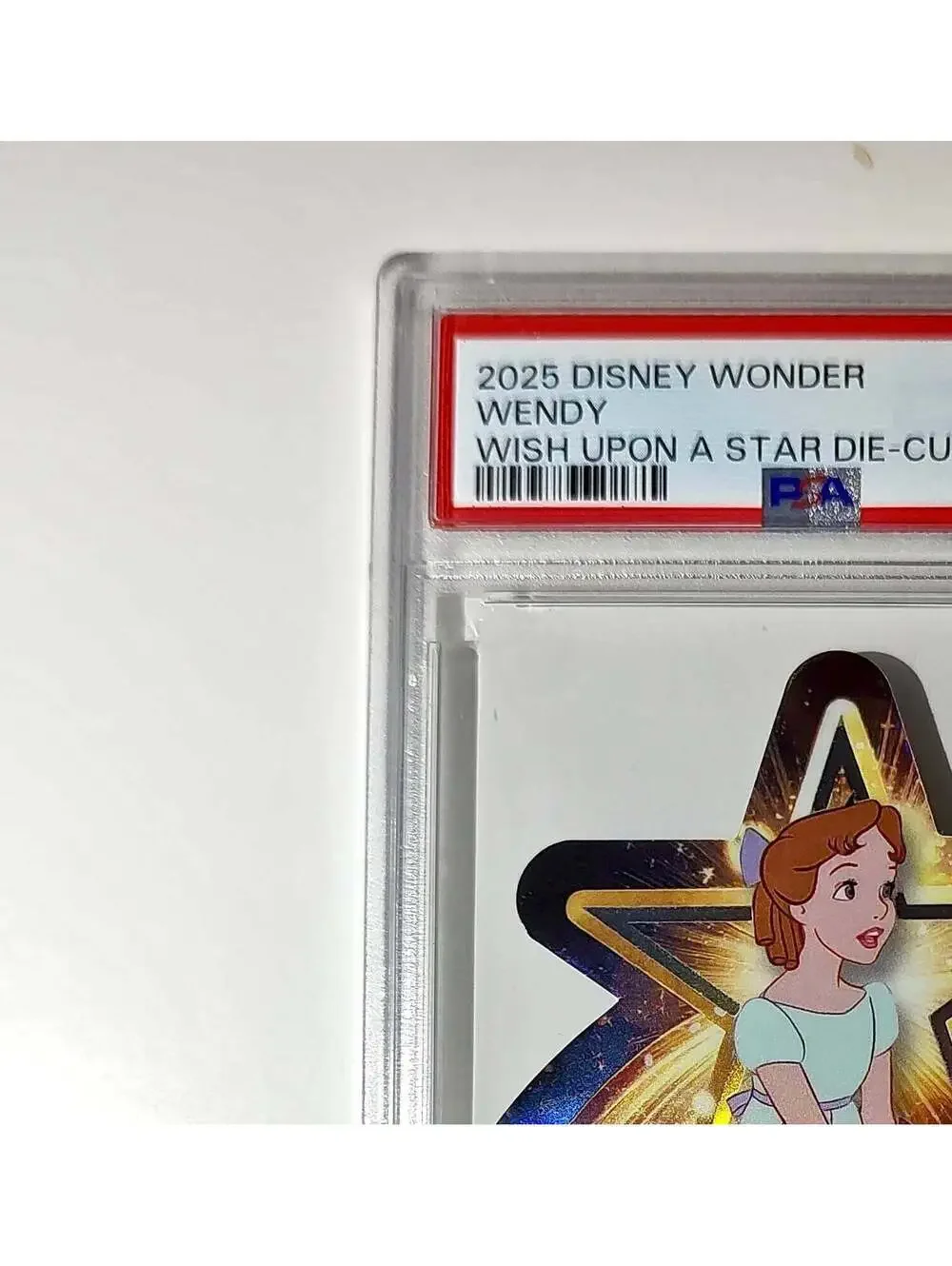 Wendy 2025 Topps Chrome Disney #W-9 Wish Upon A Star Die Cut Peter Pan PSA 9